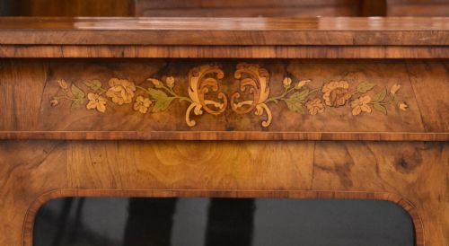 VICTORIAN WALNUT AND MARQUETRY PIER CABINET - ADDITIONAL PHOTO 3