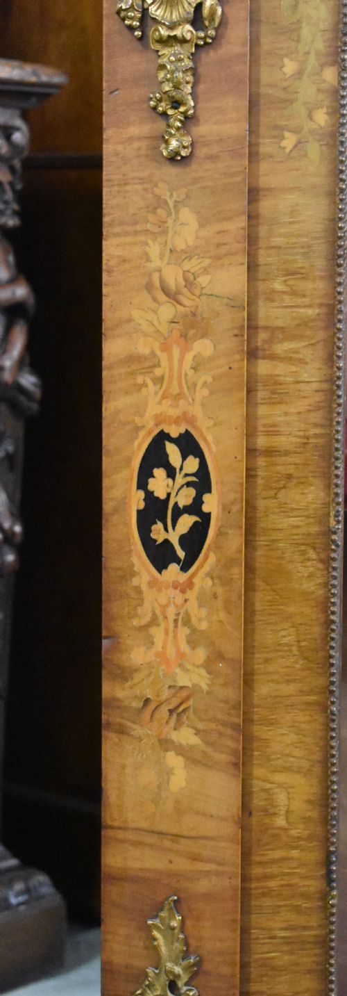 VICTORIAN WALNUT AND MARQUETRY INLAID PIER CABINET - ADDITIONAL PHOTO 5
