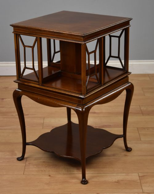Edwardian Mahogany Revolving Bookstand