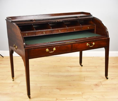 Georgian Mahogany Roll Top Desk