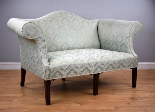 George III Mahogany Chippendale Style Sofa