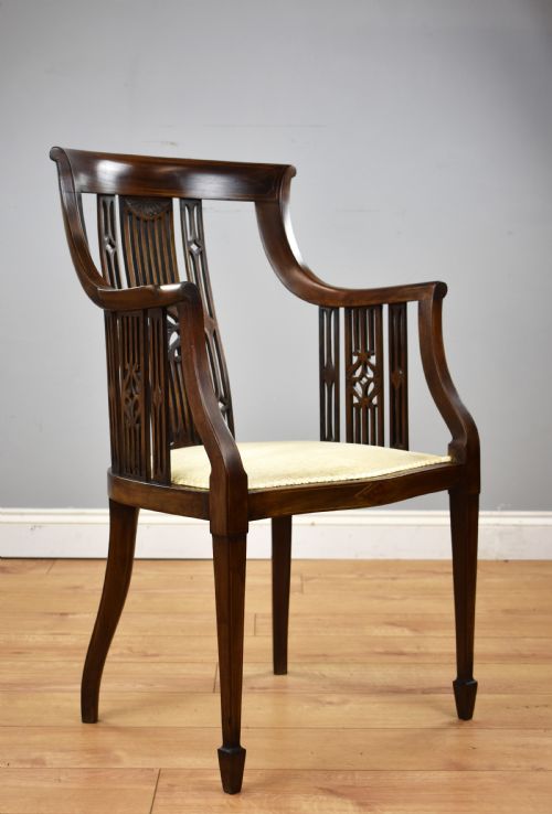 Edwardian Mahogany Desk Chair