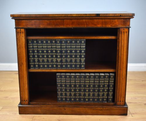 Early Victorian Rosewood Open Bookcase