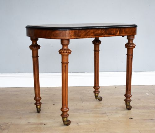 Victorian Burr Walnut Inlaid Occasional Table