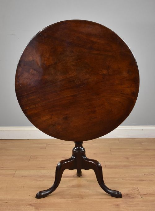 George III Mahogany Tilt Top Tripod Table