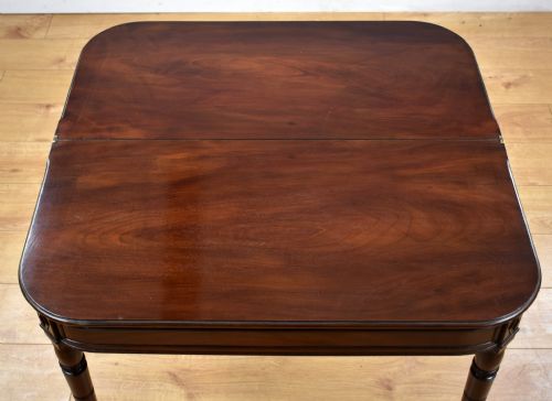 GEORGIAN MAHOGANY TEA TABLE - ADDITIONAL PHOTO 4
