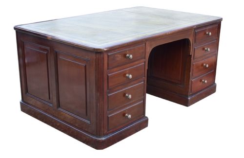 Victorian Mahogany Partners Desk