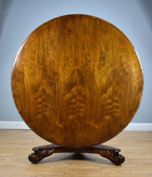 William IV Rosewood Circular Breakfast Table