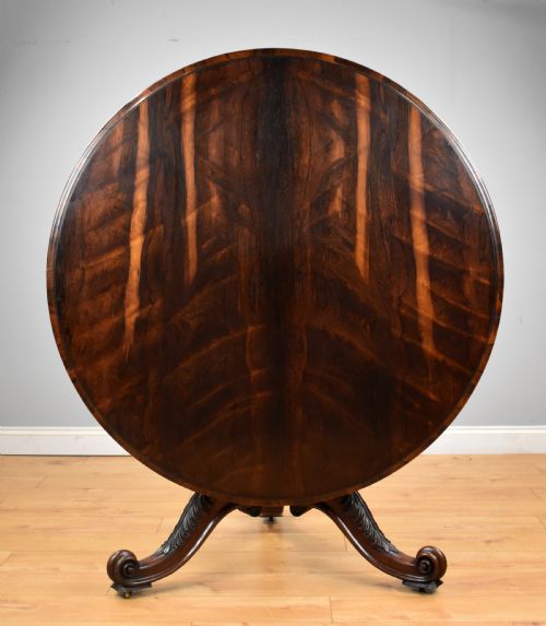 Victorian Rosewood Circular Breakfast Table