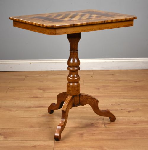 19th Century Walnut Chess Table