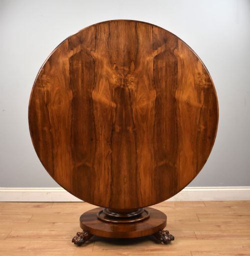 Early Victorian Rosewood Circular Breakfast Table