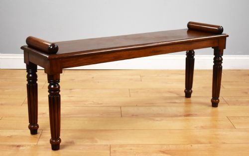 Victorian Mahogany Window Seat
