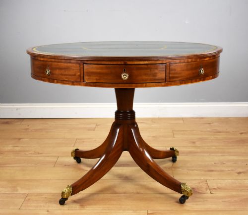 Regency Mahogany Drum Table