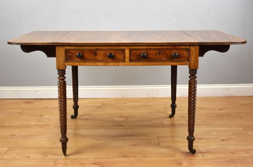 REGENCY MAHOGANY DROP LEAF TABLE - ADDITIONAL PHOTO 2