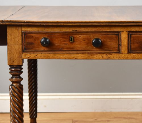 REGENCY MAHOGANY DROP LEAF TABLE - ADDITIONAL PHOTO 3