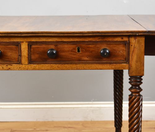 REGENCY MAHOGANY DROP LEAF TABLE - ADDITIONAL PHOTO 4