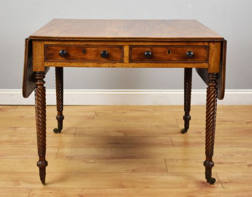 REGENCY MAHOGANY DROP LEAF TABLE - ADDITIONAL PHOTO 7