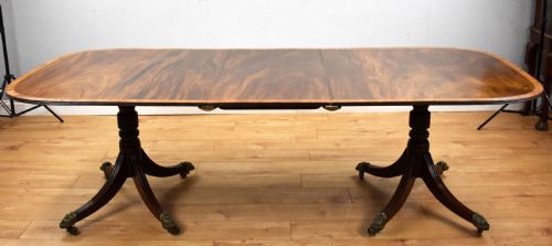 Regency Mahogany Pedestal Dining Table