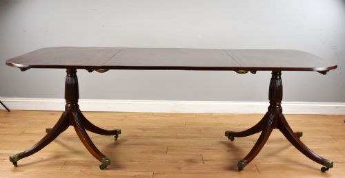 Regency Mahogany Pedestal Dining Table