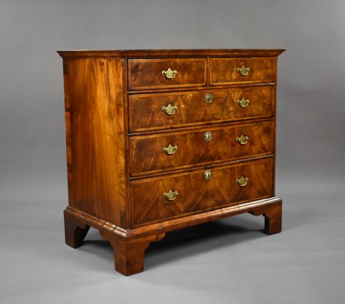 George II Walnut Chest of Drawers