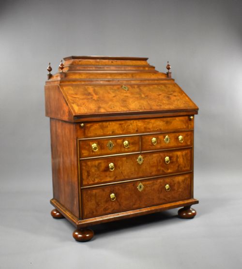 18th Century Burr Walnut Bureau