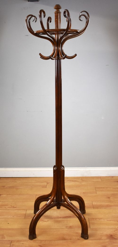 Victorian Stained Beech Bentwood Coat Stand