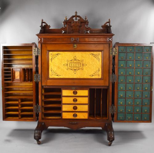 WALNUT WOOTON DESK CO WELLS FARGO DESK - ADDITIONAL PHOTO 2
