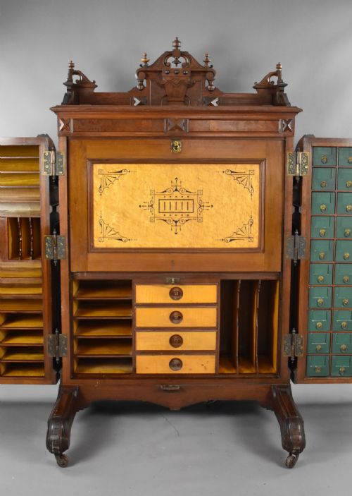 WALNUT WOOTON DESK CO WELLS FARGO DESK - ADDITIONAL PHOTO 5