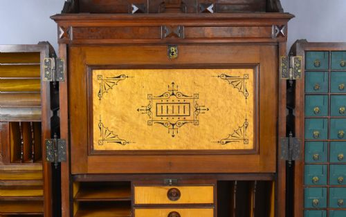 WALNUT WOOTON DESK CO WELLS FARGO DESK - ADDITIONAL PHOTO 6