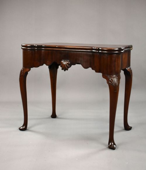 GEORGE II IRISH MAHOGANY CARD TABLE - ADDITIONAL PHOTO 5
