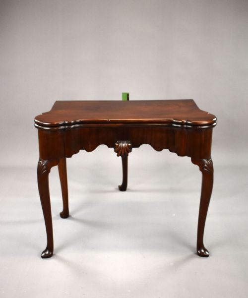 GEORGE II IRISH MAHOGANY CARD TABLE - ADDITIONAL PHOTO 7
