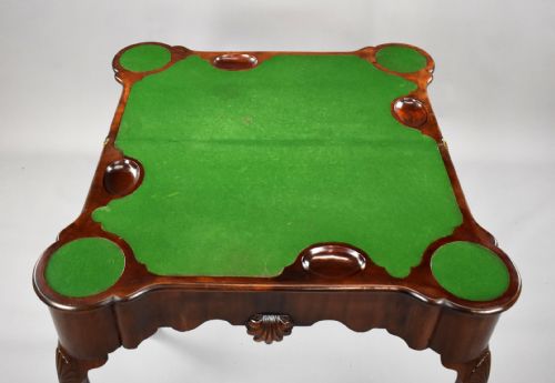 GEORGE II IRISH MAHOGANY CARD TABLE - ADDITIONAL PHOTO 10