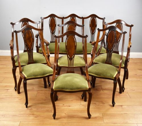 Victorian Mahogany Inlaid Lounge Suite