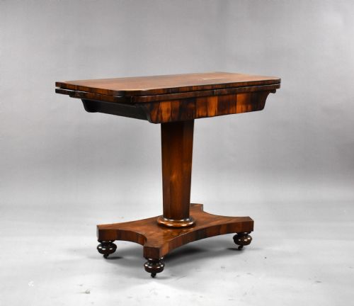 William IV Rosewood Card Table