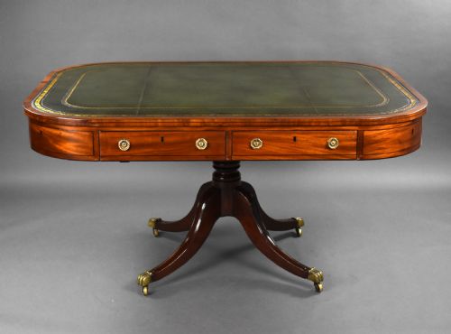 George III Mahogany Library Table