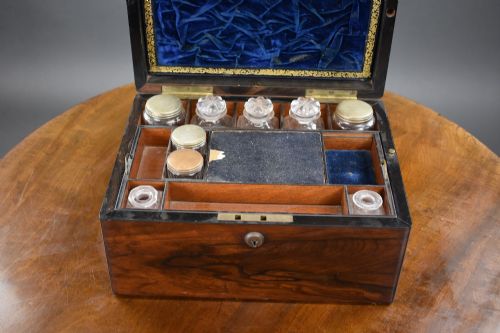 19TH CENTURY ROSEWOOD DRESSINGJEWELLERY BOX - ADDITIONAL PHOTO 6