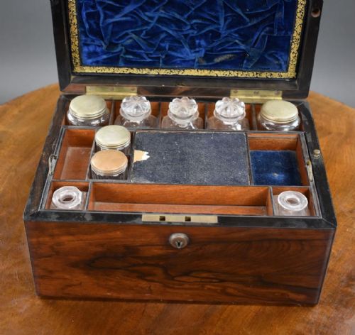 19TH CENTURY ROSEWOOD DRESSINGJEWELLERY BOX - ADDITIONAL PHOTO 8