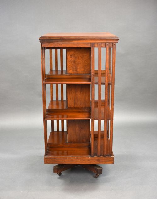 Edwardian Mahogany Revolving Bookcase