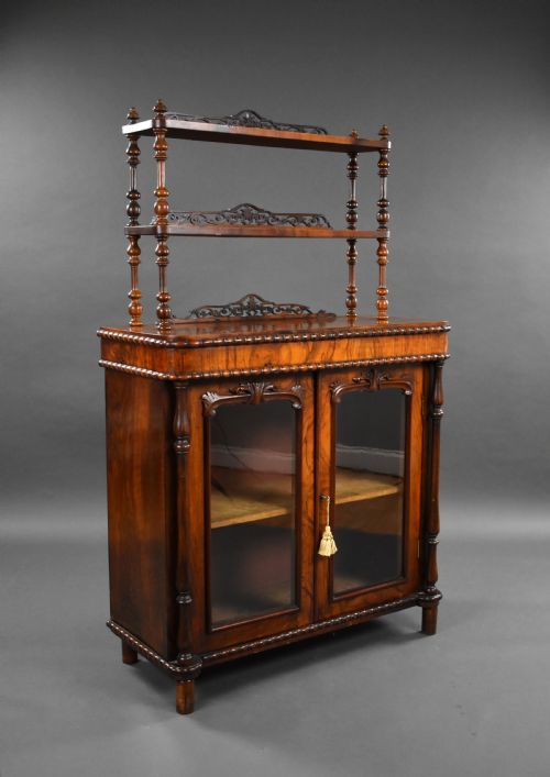 Victorian Bur Walnut Chiffonier