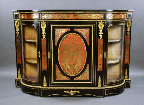 Victorian Ebonised Boulle Credenza