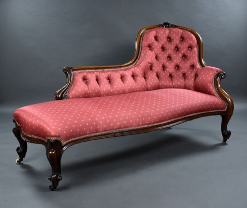 Victorian Rosewood Chaise Lounge