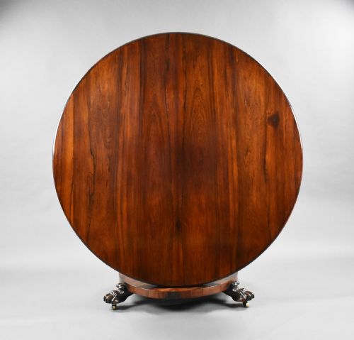 William IV Rosewood Circular Breakfast Table