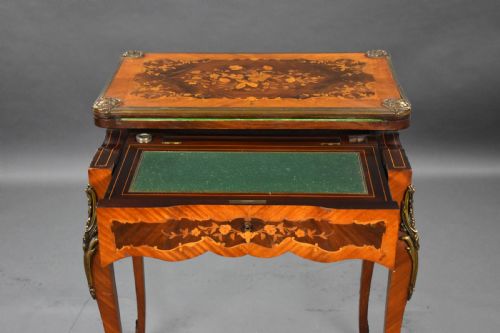 VICTORIAN MARQUETRY CARD TABLE - ADDITIONAL PHOTO 5