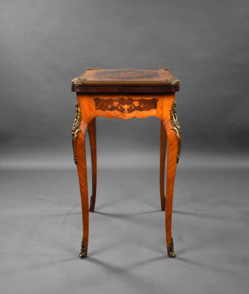 VICTORIAN MARQUETRY CARD TABLE - ADDITIONAL PHOTO 9