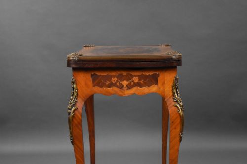 VICTORIAN MARQUETRY CARD TABLE - ADDITIONAL PHOTO 10