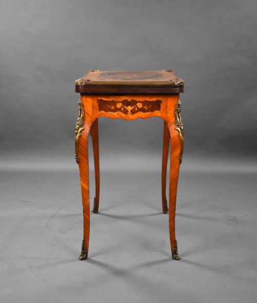 VICTORIAN MARQUETRY CARD TABLE - ADDITIONAL PHOTO 13