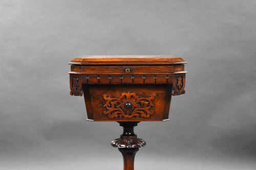 WILLIAM IV ROSEWOOD TEA POY - ADDITIONAL PHOTO 2
