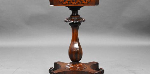 WILLIAM IV ROSEWOOD TEA POY - ADDITIONAL PHOTO 6