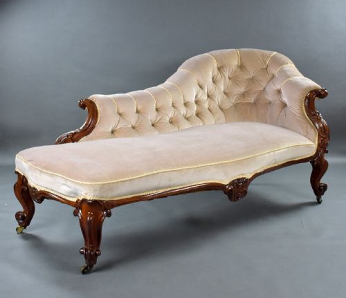 Victorian Mahogany Chaise Lounge