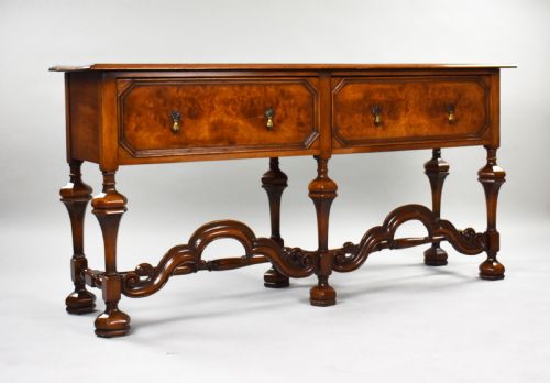 Antique William & Mary Style Walnut Dresser Base
